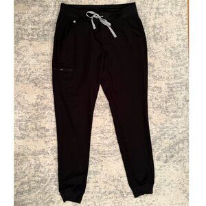 FIGS - High Waisted Zamora Jogger Scrub Pants Black